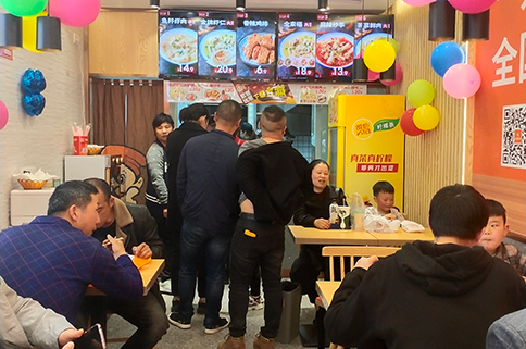 熱烈祝賀湖北咸寧如意餛飩嘉魚客運站店盛大開業(yè)！